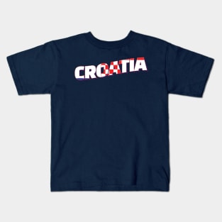 Croatia Vintage style retro souvenir Kids T-Shirt